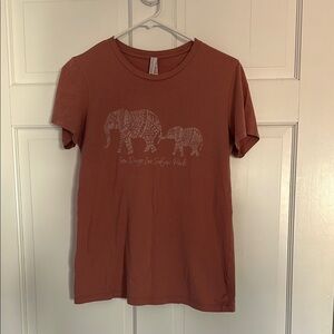 San Diego Zoo Top Graphic T-Shirt with Elephant Design Size XL Tee